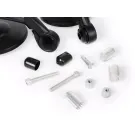 Spiegelset MOTO NOSTRA 1400- Stuuruiteinden Aluminium- Ø=95mm- Mat Zwart Geanodiseerd- E Gemarkeerd