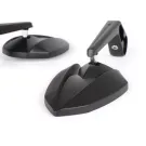 Spiegelset MOTO NOSTRA 1403 Stuuruiteinden Aluminium Mat Zwart Geanodiseerd- E Gemarkeerd