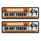 Sticker - Do not touch! (2 stuks)