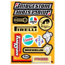 Stickerset o.a. Bridgestone/Castrol/Pirelli 12-Delig 