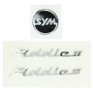 Stickerset Fiddle 2 - Chroom