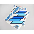 Stickerset Polini Team Polini 2x 297x420mm  Blauw