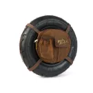 Tas Voor Reservewielhouder incl. Bekerhouder MOTO NOSTRA Classic 'Waxed Canvas' Geschikt Voor b.v. Vespa Lambretta Bruin