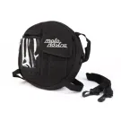 Tas Voor Reservewielhouder (Incl. Gsm-Hoesje (Tot 6,2 Inch, Bijv. IPhone 11) Moto Nostra Classic Waxed Canvas Geschikt Voor B V Vespa Lambretta  Zwart