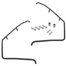 Valbeugels Piaggio Zip voorkant - (glans Zwart)