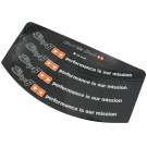 Velgrandsticker - Stage6 - Zwart (10 inch)
