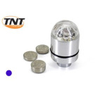 Ventieldop Zilver Met Blauw Led Tnt