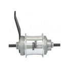 Versnellingsnaaf Sturmey Archer S2C Duomatic 2 Speed Terugtrapremnaaf  36 Gaats Zilver