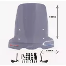 Windscherm passend op Niu N - Hoog / Smoke