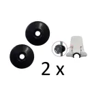 Doppen / Ringen Windscherm montage Zwart (2 stuks)