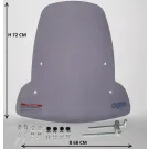 goedkoop windscherm sym mio smoke getint glas