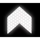 Reflecterende sticker - Pijl - Kleur: wit