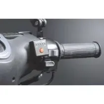 Verwarmde Handgreep Koso 1" + 1 1/8" L=130mm Zwart Met Externe Schakelaar