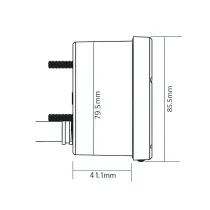 Snelheidsmeter Koso D75 Zwart Max. 140KM/U OF MPH
