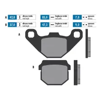 Remblokken Polini - Gilera Peugeot - Hengtong - Voorrem