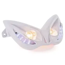 Koplamp Evo 2 Met Blauwe Leds MBK Nitro/ Yamaha Aerox Wit