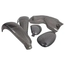 Indicatorlens Set STR8 (4) Met  Achterlicht Gilera Runner Voor 2003 Carbon  Look