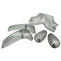 Knipperlichtglas set + Achterlicht Gilera Runner vanaf 2003 Zwart