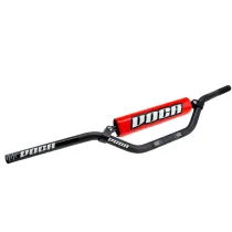 Motocross Stuur Voca Racing D.22,2 MM Zwart / Rood Pad