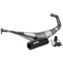 Uitlaat Voca Warrior 50-70CC Zwarte Geluiddemper Yamaha DT / X-Limit