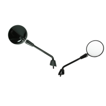 Spiegelset Vespa Primavera/GTS glans zwart links + rechts (lang)