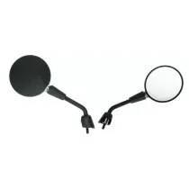 Spiegelset Vespa Primavera/GTS mat zwart links + rechts (kort)