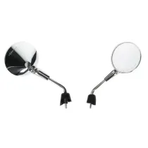 Spiegelset Vespa Primavera Chroom links + rechts (kort)