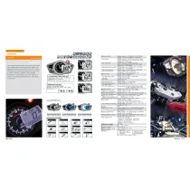 Snelheidsmeter / Tachometer Koso Digital RX1N-R Zwart Gezicht, Blauwe Verlichting / Street-Legal