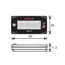 Brandstofmeter Koso Mini Digitale Stijl 3