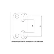 Stuurklemmen 28mm KRM Zwart