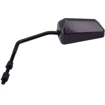 Spiegel STR8 F1 Rechts/ Links M8 Draad (M/Linker Draad Adapter), Zwarte Carbon Look