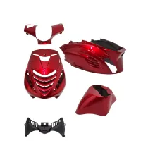 Kappenset RS-1 (rood bordeaux ) Piaggio Zip2000 Model SP 5-delig
