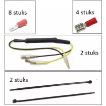 Aansluitset LED Knipperlicht Piaggio Zip - achterkant