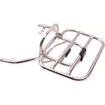 Achterdrager chroom voor China LX/Vespa Look-a-like - opklapbaar