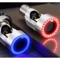 Led Ba20D Angeleye voor standaard koplamp - Blauw (o.a. Piaggio Zip)