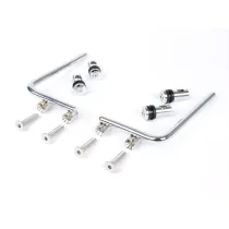 Windscherm beugels Moto Nostra - Vespa PX80, PX125, PX150, PX200, T5 Classic, LML 125 150 Star Stella Chroom