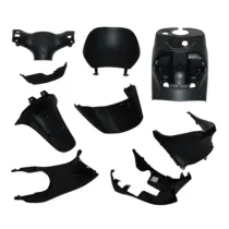 Binnenkappenset Piaggio Zip 9 delig zwart