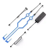 Helm verlichting scooterhelm LED - kleur: Blauw