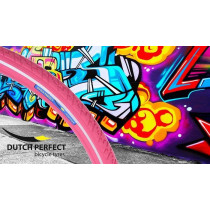 Buitenband Dutch Perfect 28 x 1.40-40-622mm Anti-lek Roze Met Reflectie