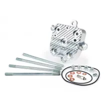 Cilinderkopset v2.1 Race HT zilver Piaggio 125 / 180 cc 2 takt lc