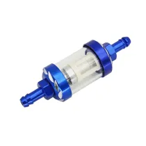 Benzinefilter CNC 8mm - Kleur: Blauw