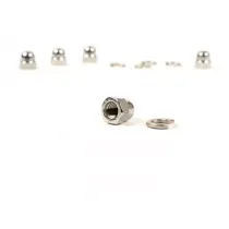 dopmoerenset voor velg vespa (type px)  BGM original, rvs  m8   sb=13mm