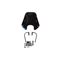 Laag windscherm Piaggio Zip 2000 - Glans Zwart