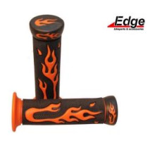 handvaten scooter brommer zwart orange vlammen