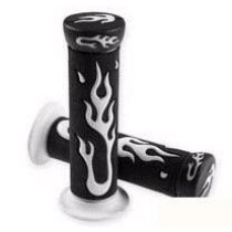 Handvatset Flame - Custom zwart wit