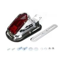 Achterlicht Uni Opbouw Model (Rood) Chroom Elec BA15S