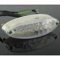 Achterlicht Uni Ovaal Led (Blank) CE Elec NL: Only Benelux	 