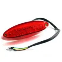 Achterlicht Uni Ovaal Led (Rood) CE Elec