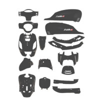 Kappenset Sym Fiddle 3 - Zwart mat - DMP (16-delig)