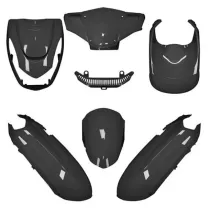 Kappenset Peugeot Kisbee glans zwart (Euro 3)